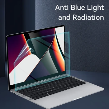 Pelindung Layar Anti Cahaya Biru untuk MacBook Air 13 M1 M2 Pro 13 14 15 16 11 12 Inci Pelindung Lembut Film HD A2681 A2337 A2338 A2779