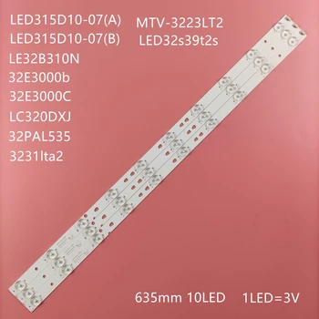 Penerangan TV LED untuk Polaroid PLDED3273A-C MSDV3233-U3 Penggaris Garis Lampu Latar Batang LED 32PAL535 LED315D10-07B 30331510219