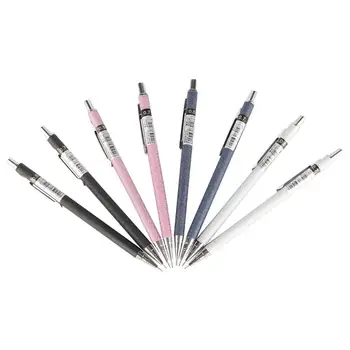 Pensil Logam Buram Mekanis 0.5 Mm 0.7 mm Mencegah Pegangan Gerinda Licin Lukisan Pensil Pendorong Logam Pensil Otomatis