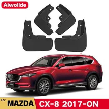 Penutup Lumpur untuk Mazda CX8 CX 8 CX-8 2017-ON 2018 2019 Pelindung Percikan Penutup Lumpur Spatbor Depan Belakang Aksesori Eksterior Mobil Spatbor