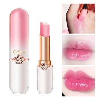 Perubahan Suhu Kristal Lip Balm Warna Vitalitas Lipstik Peach Girl Lip Balm Ubah Lipstik Perawatan Bibir Riasan Kecantikan