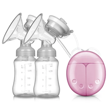 Pompa Payudara Pompa Susu Bilateral Botol Bayi Perlengkapan Pascakelahiran Pompa Payudara Ekstraktor Susu Elektrik ASI Bayi Bertenaga USB