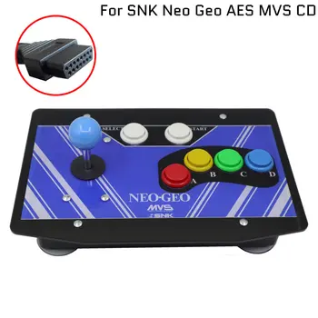 RAC-J200S 6 Tombol Tongkat Hitbox 15Pin Pengontrol Kotak Pertempuran Joystick Permainan Arcade untuk SNK Neo Geo AES MVS CD
