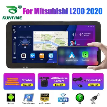 Radio Mobil 10.33 Inci untuk Mitsubishi L200 2020 Pemutar Navigasi GPS DVD Stereo Mobil Octa Inti Android 2Din Layar QLED Carplay