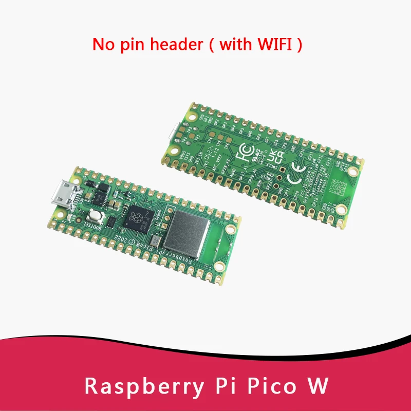 Raspberry Pi Pico W asli dengan Papan Pengembangan WiFi Nirkabel, Pico atau Pico H dengan Header Pin, mendukung MciroPython / C++ - 1