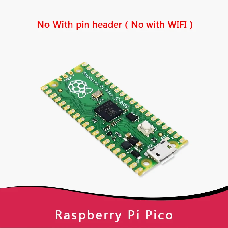 Raspberry Pi Pico W asli dengan Papan Pengembangan WiFi Nirkabel, Pico atau Pico H dengan Header Pin, mendukung MciroPython / C++ - 4