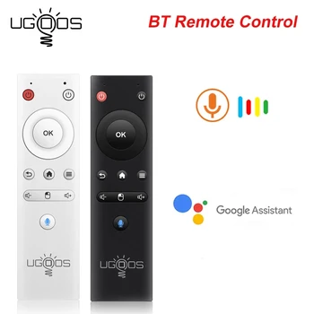 Remote Control UGOOS Mouse Udara Pengganti Suara BT untuk AM7 AM6B Plus X3 X4 Pro Plus Kotak TV Android Kotak TV Suara Google