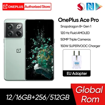 Rom Global OnePlus Ace Pro 5G Pengisian SUPERVOOC 10T 150W Layar AMOLED 4800mAh 6.7 120Hz Kamera 50MP NFC