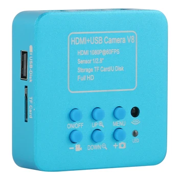 SONY IMX307 HDMI USB TF 1080P Kamera Mikroskop Video Industri Lensa DUDUKAN C untuk Ponsel Tablet PC PCB IC Mengamati Perbaikan Penyolderan