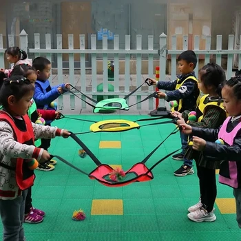 Set Lempar dan Tangkap Bola Sensorik Dua Pemain Olahraga Menyenangkan & Mainan Luar Ruangan Anak-anak Interaktif Juegos Niñ