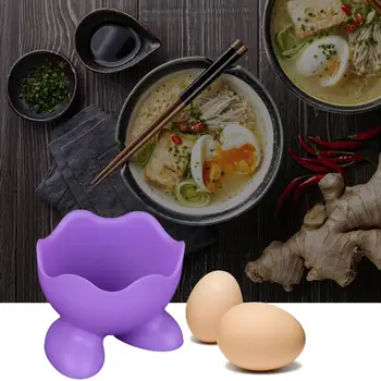 Silikon Eggcup Boiler Telur Telur Pemegang Pemburu Telur Food Grade Boiler Mangkuk Cincin Cooker Boiler Cuit Oeuf Dur Dapur Memasak Alat