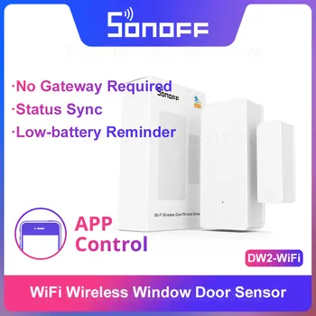 Sonoff DW2-Pemberitahuan Alarm Sensor Pintu/Jendela Keamanan Nirkabel WiFi Smart Scene melalui APLIKASI eWeLink Mendukung Perangkat Sonoff IFTTT