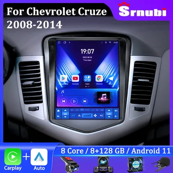 Srnubi Android 2Din Radio Mobil untuk Chevrolet Cruze 2008-2014 Pemutar Multimedia Navigasi Unit Kepala Otomatis Carplay Nirkabel Stereo