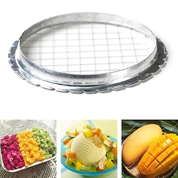 Stainless Steel Egg Slicer Cutter Memotong Telur Perangkat Grid untuk Sayuran Salad Kentang Jamur Alat Chopper untuk Dapur Chopper