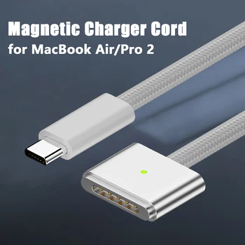 Steker Magnet Kabel Pengisi Daya Cepat 2M PD140W Tipe-C ke Magsafe 3 untuk MacBook Air M2/2022 untuk MacBook Pro 14/16 inci/M2 / 2023 2021