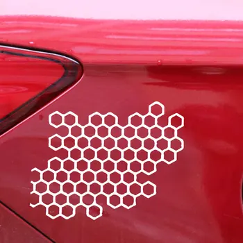Stiker Sepeda Motor Stiker Dekorasi Bodi Sarang Lebah Pribadi untuk Reparasi Mobil Stiker Bodi Kreatif Aksesori Mobil