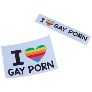 Stiker Vinil Bumper Mobil Saya Suka Gay Porno Seks LGBT Lesbian Stiker Sepeda Lucu