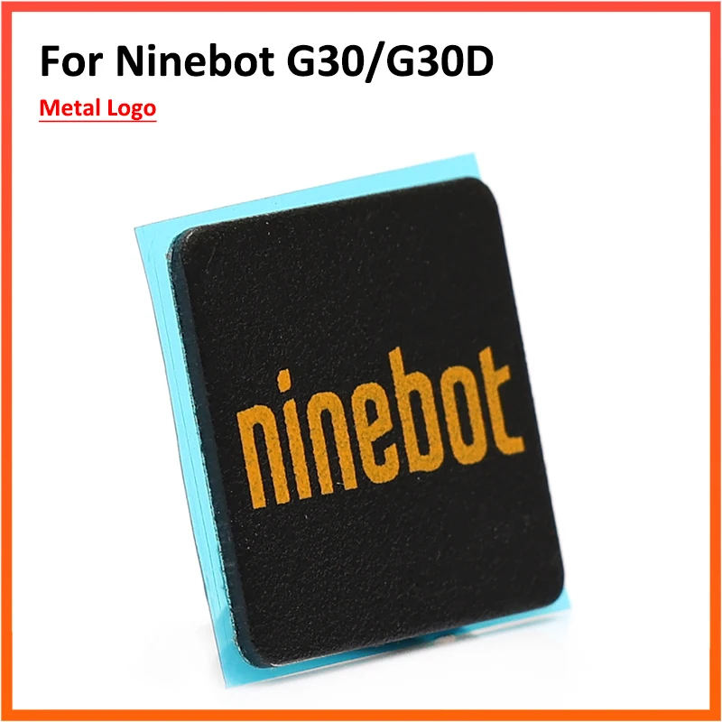 Suku Cadang LOGO G30 untuk Ninebot MAX G30 G30D G30L G30P Skuter Listrik Aksesori Stiker Logam Kuning Biru - 0