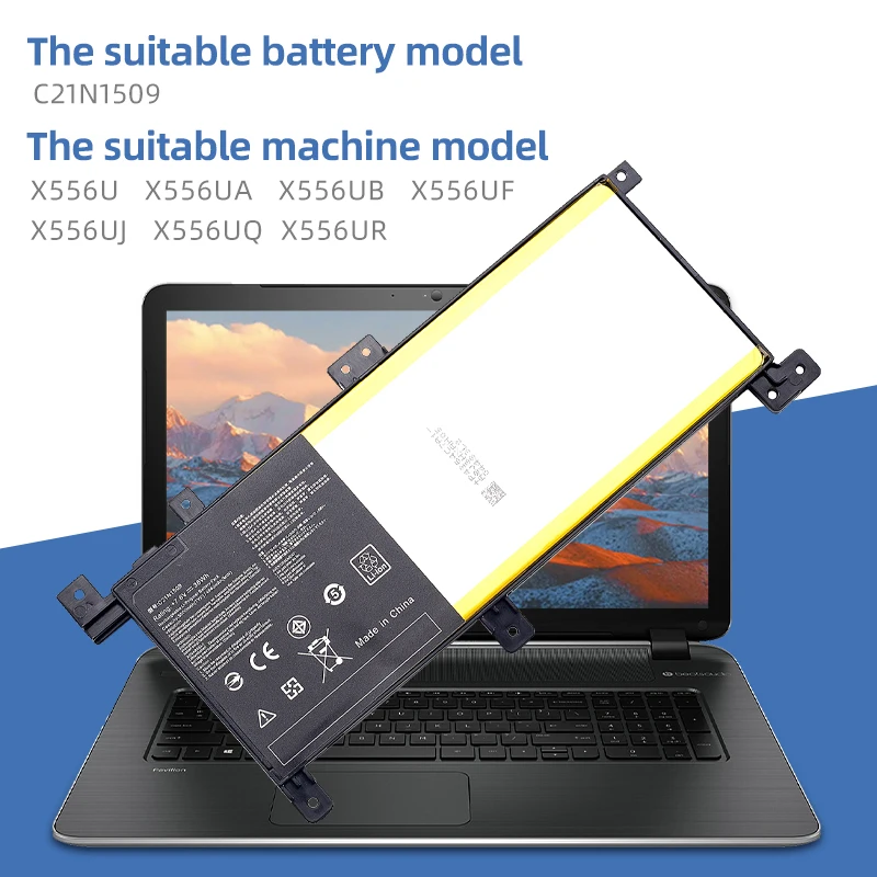 Suozhan 7.6 V 38WH C21N1509 Baterai Laptop untuk ASUS X556U X556UA X556UB X556UF X556UJ X556UQ X556UV A556U F556UA K556UA K556UV - 5