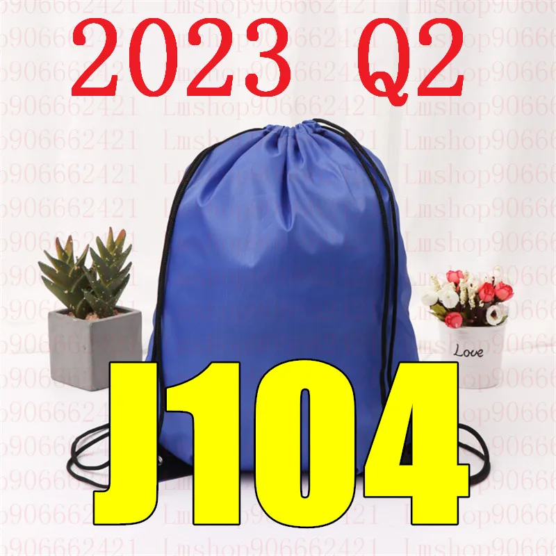 Terbaru 2023 Q2 BJ 104 Tas Serut BJ104 Sabuk Ransel Tahan Air Sepatu Pakaian Yoga Lari Kebugaran Tas Travel - 0