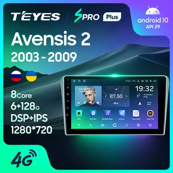 Teyes SPRO Plus untuk Toyota Avensis T250 2 II 2003-2009 Pemutar Video Multimedia Radio Mobil Navigasi GPS Android 10 Tanpa dvd 2din 2 din