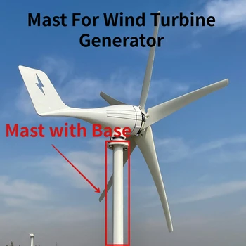 Tiang untuk Generator Turbin Angin dengan Menara Tiang Besi Dasar