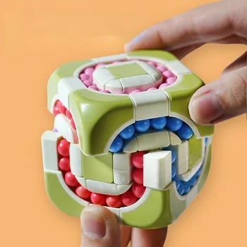 Tiga Tahap Rolling Ball Magic Cube Didekompresi Pendidikan Berpikir Pelatihan Anak-anak Sekolah Dasar Mainan Hadiah Permainan Teka-teki
