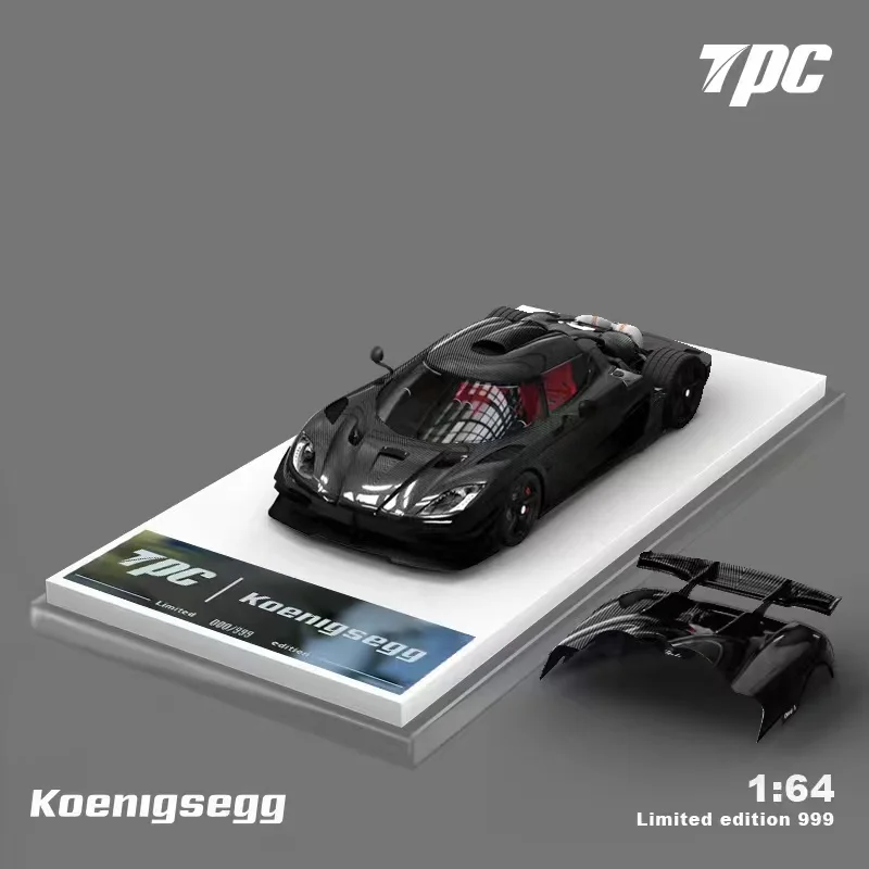 TPC 1: 64 Koenigsegg SATU 1 Hitam terbatas 999 Model Mobil - 0