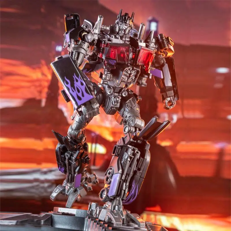 Transformers Optimus Prime Model Mainan Komandan Hitam Pisau Ganda Perisai Senjata Model Figur Prajurit Adikuasa Hadiah Mainan - 1