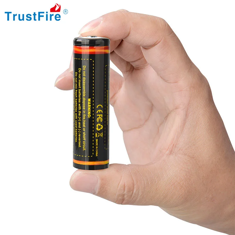 TrustFire 100% Asli 3.7 V 18650 2400 mAh 3000 mAh 3400 mAh Li-ion Baterai Isi Ulang 2 Pcs untuk Senter Mainan dengan PCB - 5