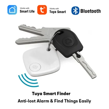 Tuya Smart Anti-Lost Alarm Mini Tag Pelacak Nirkabel Bluetooth Lokasi Rekam Dompet Kunci Tas Bagasi Pencari Hewan Peliharaan