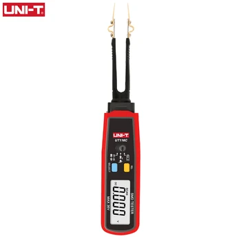 UNI-T UT116C SMD Tester 36V Pengukuran Baterai Tegangan Penjepit Yang Dapat Diputar Penguji Kapasitor Resistor Multimeter Dioda LED