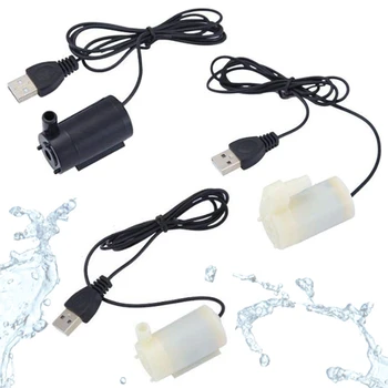 USB 5V Pompa Air Kecil Tegangan Rendah Pompa Submersible Mini Mikro Air Mancur Kerajinan Tanam Sayuran Hidroponik Usb Sangat Tenang
