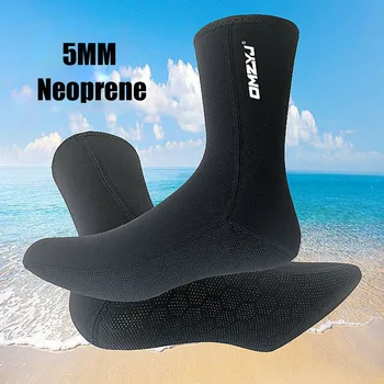Unisex 5mm Neoprene Menyelam Kaus Kaki Air Hangat Anti Slip Renang Snorkeling Kaus Kaki Surfing Beach Boots untuk Pria Wanita
