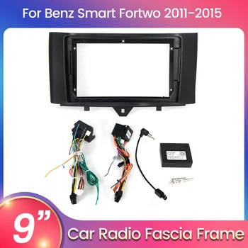 Untuk BENZ Smart fortwo 2011 2012 2013 2014 2015 Untuk Android Panel Radio Mobil Bingkai Fasia Aksesori Opsional Kabel Daya CANBUS