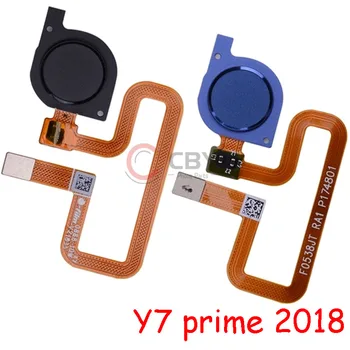 Untuk Huawei Y7 Prime 2018 Touch ID Sensor Sidik Jari Fleksibel Tombol Rumah Kabel Fleksibel