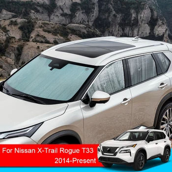 Untuk Nissan X-Trail Rogue T33 2014-2025 Kerai Mobil Penutup Pelindung Sinar UV Tirai Jendela Pelindung Matahari Aksesori Kaca Depan Pelindung Matahari