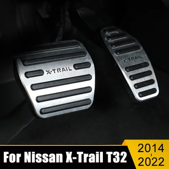 Untuk Nissan X-Trail T32 X Trail Xtrail T32 T33 2014-2019 2020 2021 2022 Aksesori Bantalan Penutup Pedal Rem Akselerator Kaki Mobil