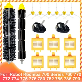 Untuk Seri iRobot Roomba 700 760 770 772 774 775 776 780 782 785 786 790 Aksesoris Filter Hepa Suku Cadang Roda Sikat Sisi Utama