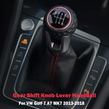Untuk VW Volkswagen Golf 7 MK7 GTI GTD 2013-2018 Kenop Pemindah Gigi Manual Mobil dengan Penutup Boot Pegangan Casing Kerah