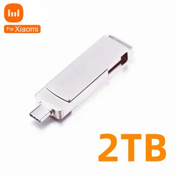 Untuk Xiaomi Flash Drive 2 TB 1 TB Portable Usb Flash Drive USB3. 0 Tipe-C Antarmuka Ponsel Komputer Saling Transmisi Flashdisk 1 TB
