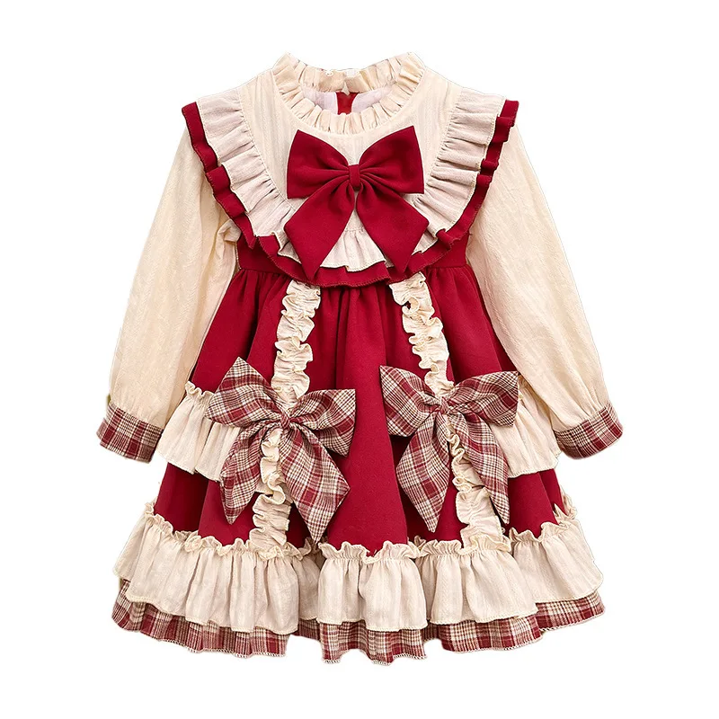 Vestidos Gaun Tutu Renda Putri Bayi Perempuan Balita Gaun Pesta Anak-anak Pernikahan Prom Ulang Tahun Anak-anak Lolita Navidad - 4