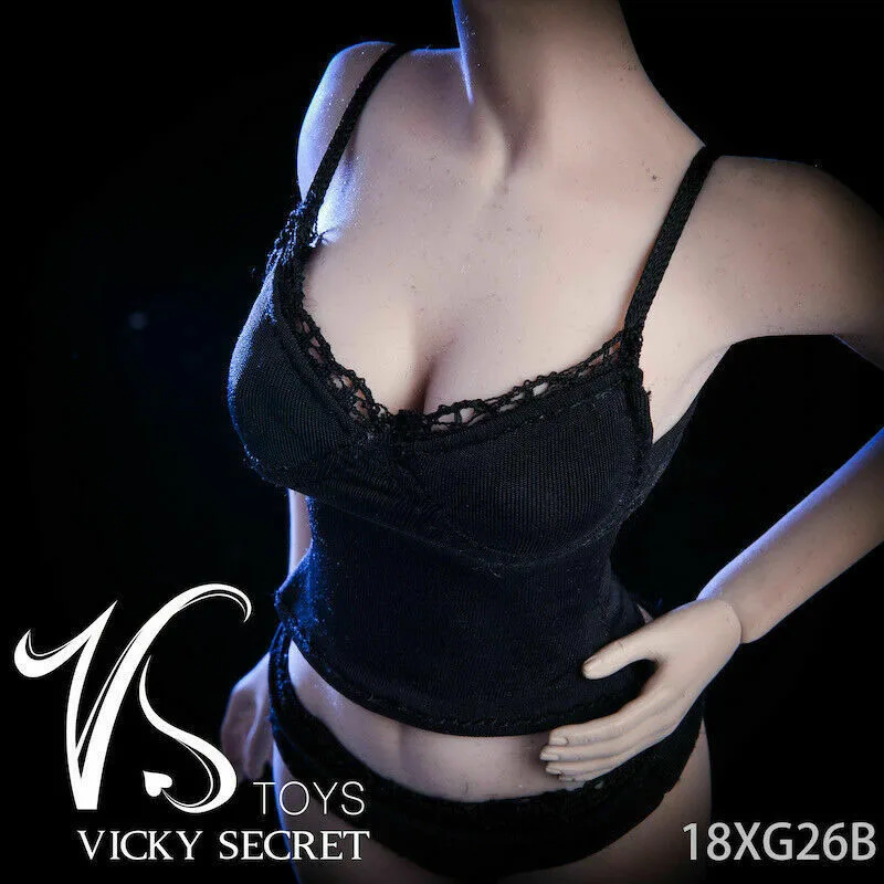 VSTOYS 18XG26 1/6 Celana Dalam Rompi Kamisol Wanita Set Pakaian Dalam Wanita Model Pakaian Pas Boneka Tubuh Figur Aksi Prajurit 12