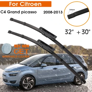 Wiper Mobil untuk Citroen C4 Grand Picasso 2008-2013 Kaca Depan Karet Silikon Isi Ulang Wiper Jendela Depan 32