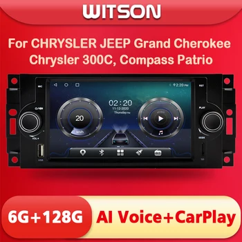 Witson Android 13 Radio Mobil untuk CHRYSLER 300C PT Penjelajah Kompas Patriot Jip Menghindari Magnum Grand Cherokee RAM 1500 Stereo Otomatis