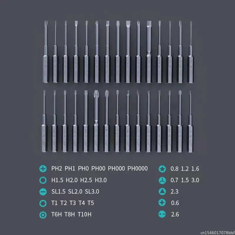 Xiaomi JimiHome Set Obeng Listrik Presisi Kit Mata Bor Obeng Tanpa Kabel Magnetik Alat Perbaikan Daya Multifungsi - 4