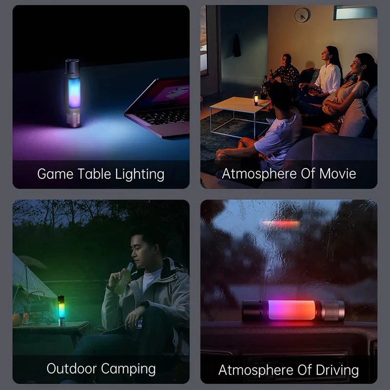 Xiaomi Nextool 12 In 1 Senter Tahan Air Multi-Fungsi LED Torch dengan Pick Up Suara Diaktifkan Warna RGB Musik Rhythm Light - 5