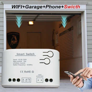 eWeLink Smart Diperbarui WiFi Nirkabel Smart Switch Beringsut Self-Locking Relay Module, Kontrol Akses, DIY WiFi Pembuka Pintu Garasi