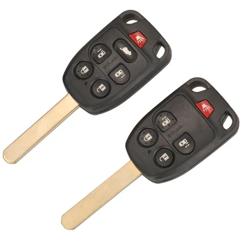 jingyuqin Cangkang Kunci Mobil Jarak Jauh untuk Honda Odyssey Elysion 5/6 Tombol Penutup Casing Kunci Pengganti Fob