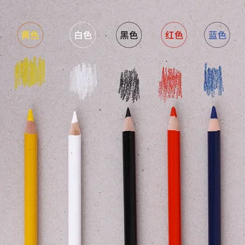pensil khusus inti tebal HB dapat digunakan untuk permukaan plastik kaca keramik menulis menggambar pensil warna merah kuning biru putih